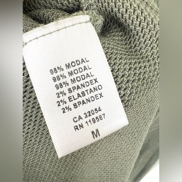 Rachel pally olive green oversized dress fall drop shoulder knee length modest - Picture 4 of 8